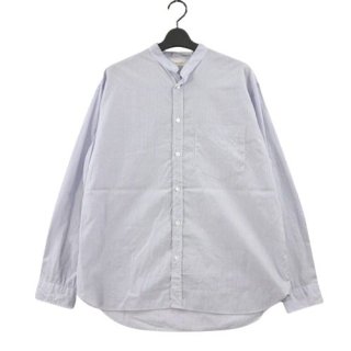 The CLASIK 饷å 21AW COLLARLESS SHIRT 졼饹 46 ֥롼ۥ磻