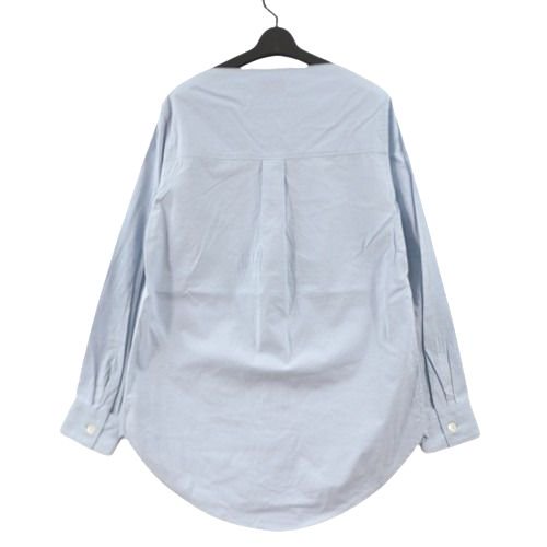 BED j.w. FORD ベッドフォード 22SS Boat neck blouse ボートネックブラウス シャツ 0 ライトブルー -  ブランド古着買取・販売unstitchオンラインショップ