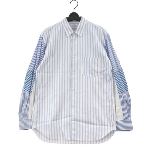 COMME des GARCONS SHIRT コムデギャルソンシャツ 16SS 切替ストライプシャツ M -  ブランド古着買取・販売unstitchオンラインショップ