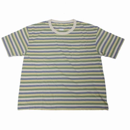 VISVIM ビズビム 19AW BORDER JUMBO TEE S/S ボーダー Tシャツ 3 グリーン 3 グリーン -  ブランド古着買取・販売unstitchオンラインショップ