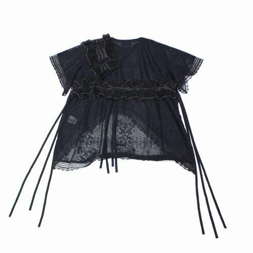 rurumu: 縷縷夢兎 21SS frill knit PO 半袖フリルニットプル