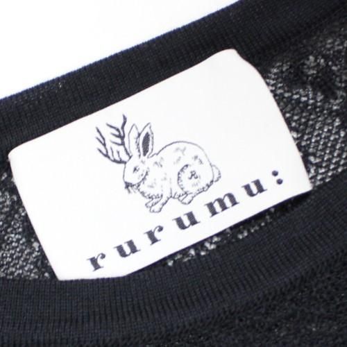 rurumu: 縷縷夢兎 21SS frill knit PO 半袖フリルニットプル