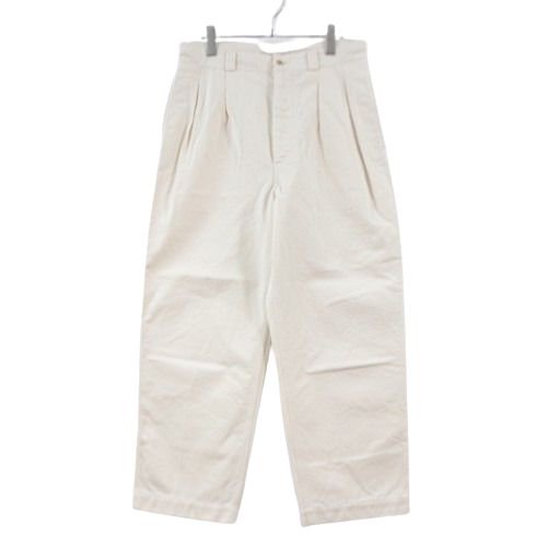 HATSKI ハツキ 2Tack Easy Chino Trouser イージーチノパンツ 0 ホワイト -  ブランド古着買取・販売unstitchオンラインショップ