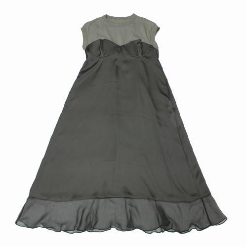 sacai サカイ 23SS Cotton Jersey Dress ワンピース 2 カーキ sacai サカイ 23SS Cotton Jersey Dress ワンピース 2 カーキ