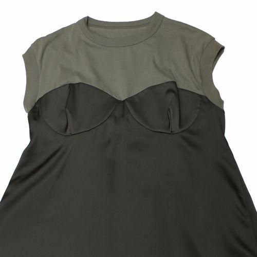 sacai サカイ 23SS Cotton Jersey Dress ワンピース 2 カーキ sacai サカイ 23SS Cotton Jersey Dress ワンピース 2 カーキ