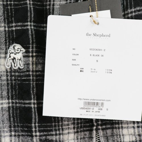 the Shepherd UNDERCOVER ザシェパード アンダーカバー 23AW 縮絨ウールブルゾン ジャケット 5 ブラック -  ブランド古着買取・販売unstitchオンラインショップ