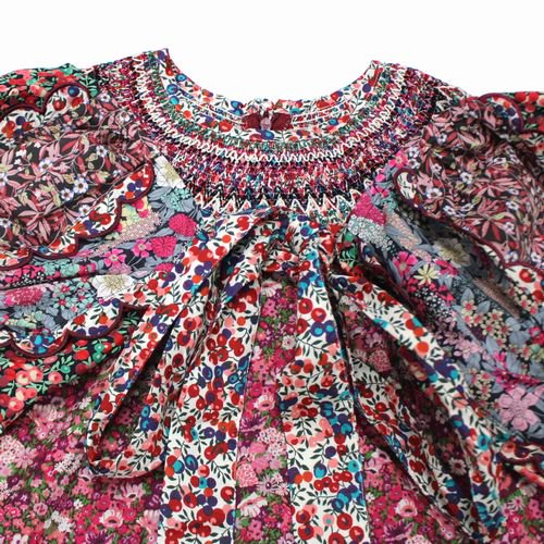 rurumu: 縷縷夢兎 ルルムウ 22SS Liberty attached sleeve top リバティ アタッチド スリーブ トップス -  ブランド古着買取・販売unstitchオンラインショップ