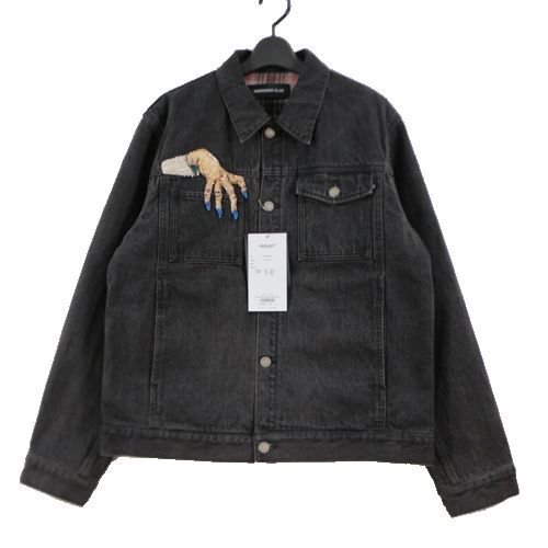 UNDERCOVER アンダーカバー 23AW ハンドビーズ 裏シャギーCK 加工Gジャン ジャケット 3 ブラック -  ブランド古着買取・販売unstitchオンラインショップ