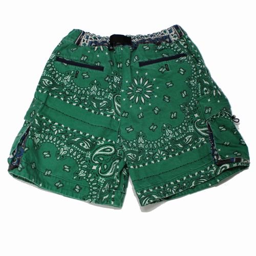 sacai サカイ 22SS Bandana Print Shorts バンダナプリントショーツ ショートパンツ 3 グリーン -  ブランド古着買取・販売unstitchオンラインショップ