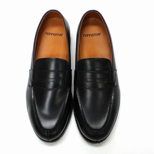 nonnative ノンネイティブ 24SS DWELLER LOAFERS COW LEATHER レザー ローファー 8 ブラック -  ブランド古着買取・販売unstitchオンラインショップ