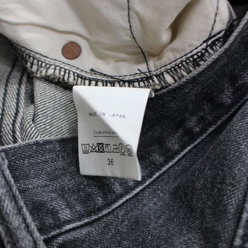 A.PRESSE アプレッセ 22AW Washed Denim Pants デニムパンツ 36 ブラック -  ブランド古着買取・販売unstitchオンラインショップ