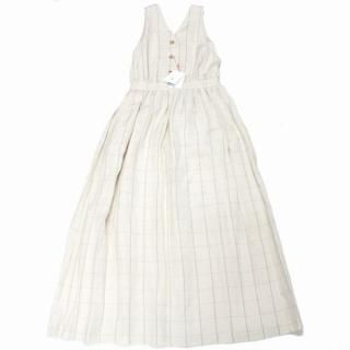 6(ROKU)  23SS ASA RAYON SILK CHECK DRESS ԡ 38 ١