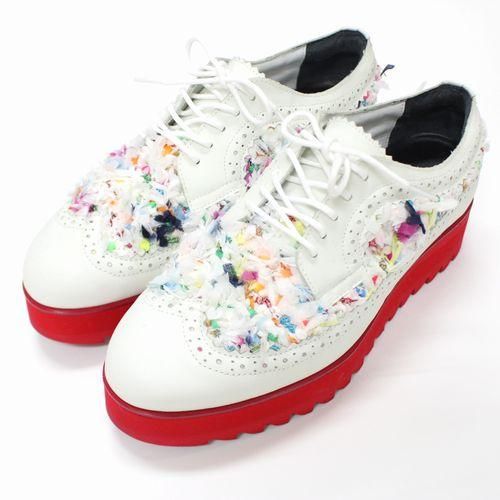 定番人気！ THE ONITSUKA ホワイト US5(22.5cm) シューズ BROGUE COOHEM × 靴