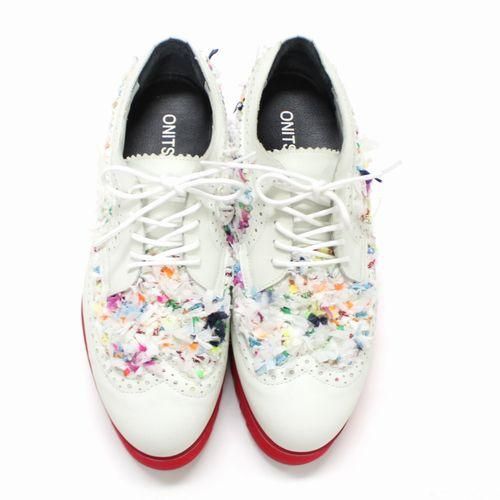 2024年 お歳暮・冬ギフト特集 THE ONITSUKA × COOHEM BROGUE シューズ US5(22.5cm) ホワイト 靴