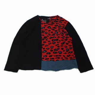 UNDERCOVER С 23AW PANELLED Leopard ѥͥ 쥪ѡ 롼ͥå ˥å 3 ֥å