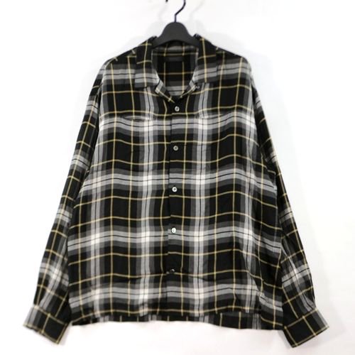 UNDERCOVER アンダーカバー 20SS RyタータンCK開襟シャツ 4 ブラック - ブランド古着買取・販売unstitchオンラインショップ