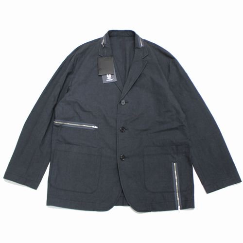 UNDERCOVER アンダーカバー 23SS ジップデザイン リップストップ テーラード ジャケット 4 チャコール -  ブランド古着買取・販売unstitchオンラインショップ