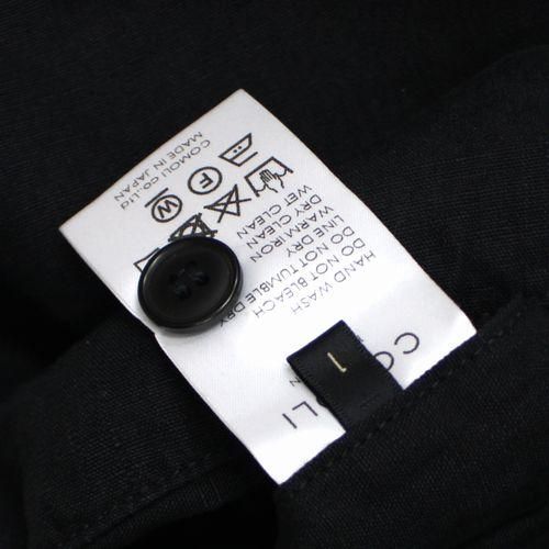 ブランドバッグ通販サイト COMOLI コモリ ブラック 1 パンツ B.D.U. リネン 21SS リネン パンツ