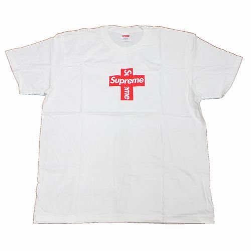 SUPREME シュプリーム Cross Box Logo Tee クロスボックスロゴ Tシャツ M ホワイト -  ブランド古着買取・販売unstitchオンラインショップ