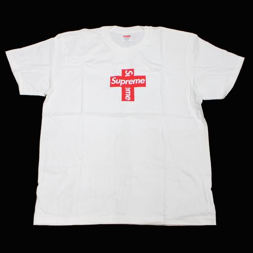 SUPREME シュプリーム Cross Box Logo Tee クロスボックスロゴ Tシャツ M ホワイト -  ブランド古着買取・販売unstitchオンラインショップ