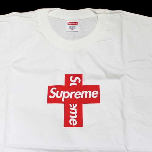 SUPREME シュプリーム Cross Box Logo Tee クロスボックスロゴ Tシャツ M ホワイト -  ブランド古着買取・販売unstitchオンラインショップ