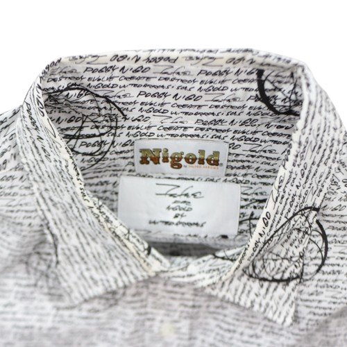 NIGOLD FUTURA FOR NIGOLD by UNITED ARROWS BRD BD SHIRT シャツ XL ホワイト -  ブランド古着買取・販売unstitchオンラインショップ