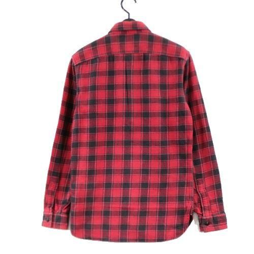 RRL ダブルアールエル PLAID WORK SHIRTS チェック ワークシャツ XS レッド ブラック -  ブランド古着買取・販売unstitchオンラインショップ