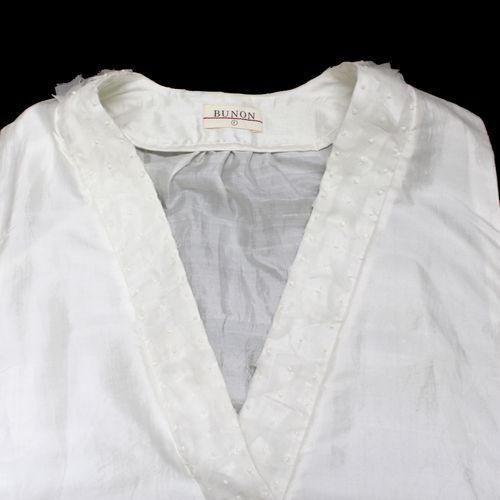 BUNON ベスト BUNON ブノン 23SS V-neck Ribbon Vest Vネックリボンベスト ホワイト