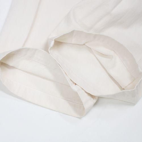 PORTER CLASSIC】SUMMER WHITE PANTS-SLOW&STEADY