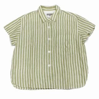 MARGARET HOWELL �ޡ�����å� �ϥ����� 22SS WIDE STRIPE LINEN �磻�ɥ��ȥ饤�� ��ͥ� Ⱦµ����� 2
