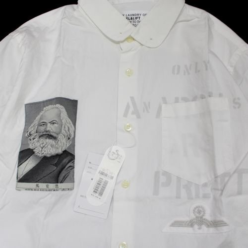 PEEL&LIFT × fragment design the POOL aoyama 2014 anarchy shirt アナーキー シャツ M  ホワイト - ブランド古着買取・販売unstitchオンラインショップ