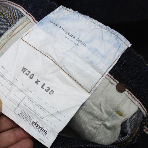 VISVIM ビズビム 21SS SOCIAL SCULPTURE 01 RAW デニムパンツ 36