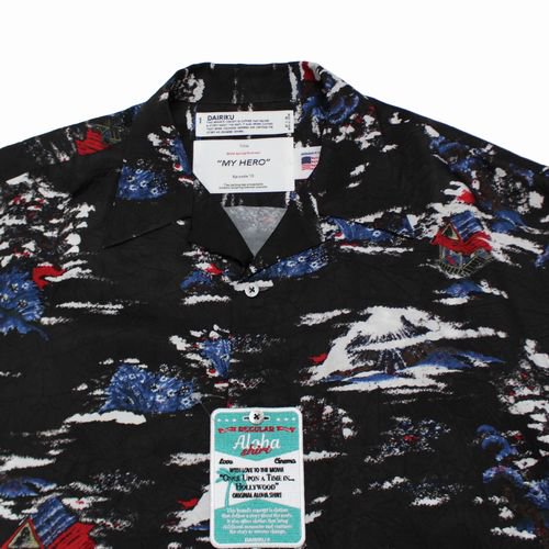 DAIRIKU ダイリク 24SS CLIFF ALOHA SHIRT アロハシャツ M ブラック -  ブランド古着買取・販売unstitchオンラインショップ