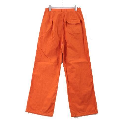 ❲専用❳ロク ROKU レッドステッチネイビーパンツ 6(ROKU)＞ジョーゼット テーパード タックパンツ