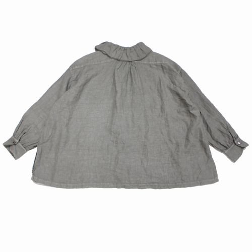 nest Robe ネスト ローブ 23SS リネン天然染めリーフカラーブラウス F グレー -  ブランド古着買取・販売unstitchオンラインショップ