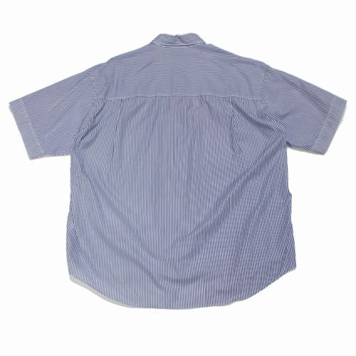 Graphpaper グラフペーパー 22SS Broad Stripe S/S Oversized Regular Collar Shirt 半袖 ストライプシャツ - ブランド古着買取・販売unstitchオンラインショップ