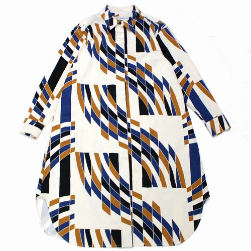 marimekko マリメッコ 23AW Kupoli / Palkisto cotton dress ワンピース 34 オフホワイト -  ブランド古着買取・販売unstitchオンラインショップ