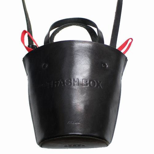 nana-nana ナナナナ LEATHER NOT A TRASH BOX レザー ショルダーバッグ ブラック -  ブランド古着買取・販売unstitchオンラインショップ