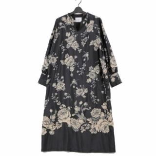 Ameri Vintage ����������ơ��� 19AW REHEMA KEY NECK DRESS �������ԡ��� �֥�å�