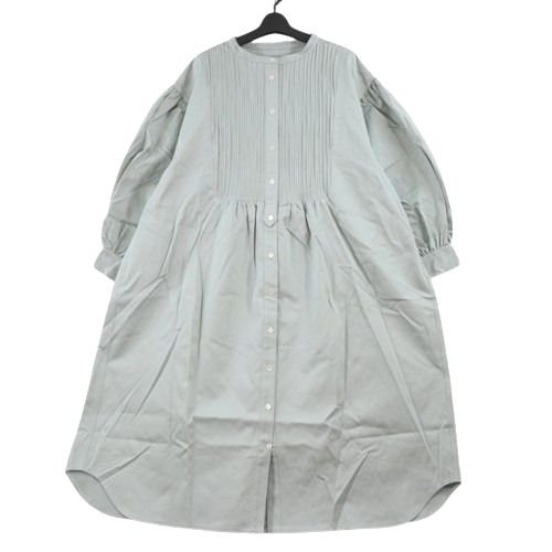 harenoti. ハレノチ pin tuck shirt one piece ピンタック シャツ ワンピース ミントグリーン -  ブランド古着買取・販売unstitchオンラインショップ