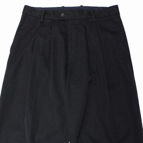 stein シュタイン 20SS WIDE TAPERED TROUSERS ワイド テーパード スラックス パンツ M ブラック -  ブランド古着買取・販売unstitchオンラインショップ