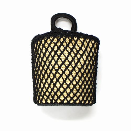 SENSISTUDIO センシスタジオ NET STRAW BASKET カゴバッグ ブラック -  ブランド古着買取・販売unstitchオンラインショップ