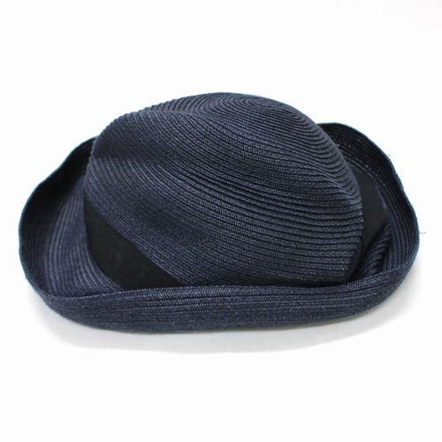 取扱い終了】mature ha.BOXED HAT（つば幅7cm）ネイビー - 北欧