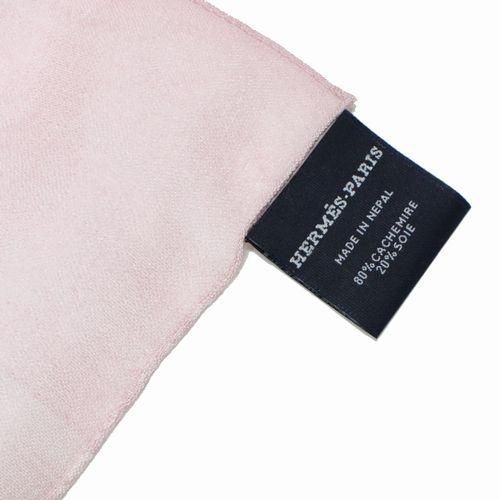 HERMES エルメス カシミヤ シルク ストール ピンク系 - ブランド