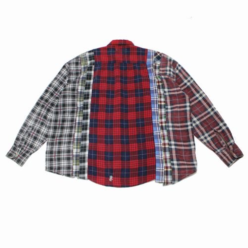 Rebuild by Needles リビルド バイ ニードルス 22SS 7 Cuts Flannel Shirt 7カットフランネルシャツ MIX  - ブランド古着買取・販売unstitchオンラインショップ