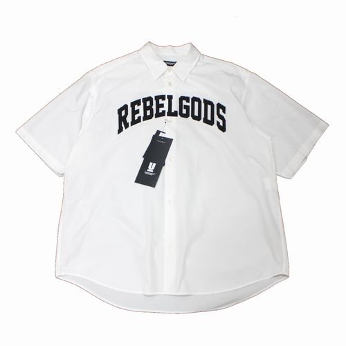 UNDERCOVER アンダーカバー 24SS タイプライター 半袖シャツ REBELGODS PATCH 4 ホワイト -  ブランド古着買取・販売unstitchオンラインショップ