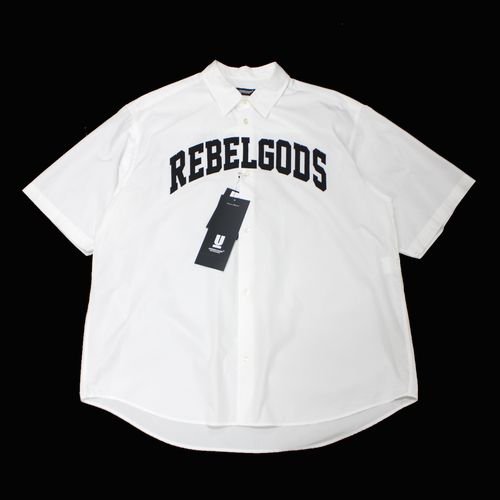 UNDERCOVER アンダーカバー 24SS タイプライター 半袖シャツ REBELGODS PATCH 4 ホワイト -  ブランド古着買取・販売unstitchオンラインショップ