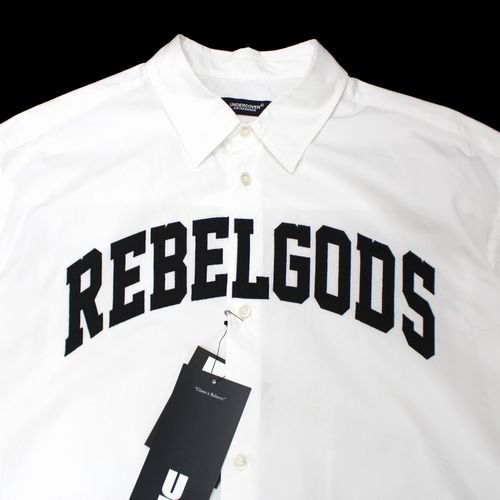 UNDERCOVER アンダーカバー 24SS タイプライター 半袖シャツ REBELGODS PATCH 4 ホワイト -  ブランド古着買取・販売unstitchオンラインショップ