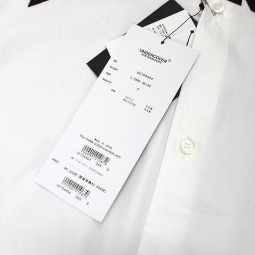 24SS UNDERCOVER 半袖シャツ UP1D9402 定価¥30,800 UNDERCOVER アンダーカバー 24SS タイプライター 半袖シャツ