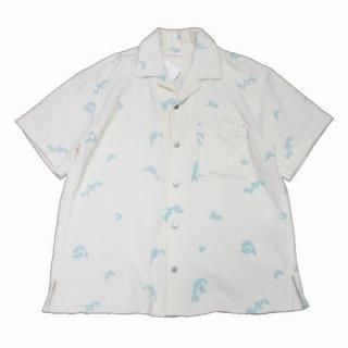 OLD FOLK HOUSE ������� �ե����� �ϥ��� 24SS towel shirt flower �����륷��� �ե� 2 ���եۥ磻��